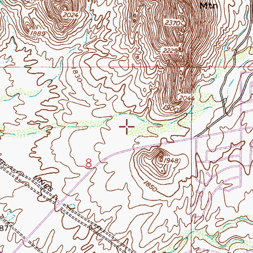 Topographic Map of Gold Canyon Golf Resort, AZ