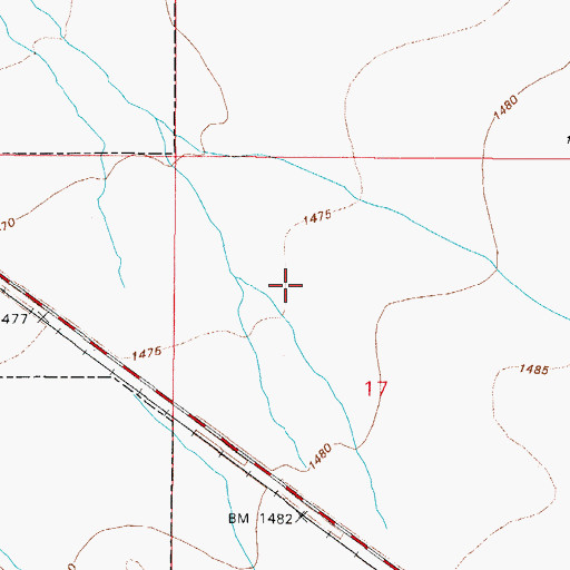 Topographic Map of Robson Ranch Golf Club, AZ