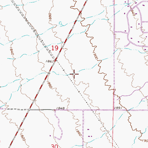 Topographic Map of Tatum Ranch Golf Course, AZ
