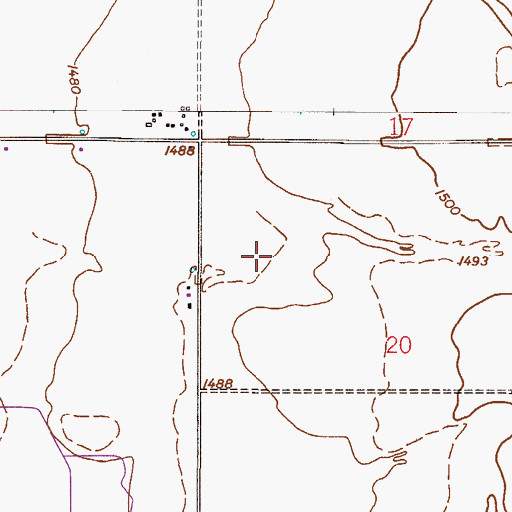 Topographic Map of The Links Golf Club, AZ