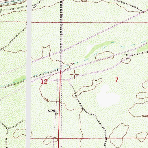 Topographic Map of Whirlwind Golf Club, AZ