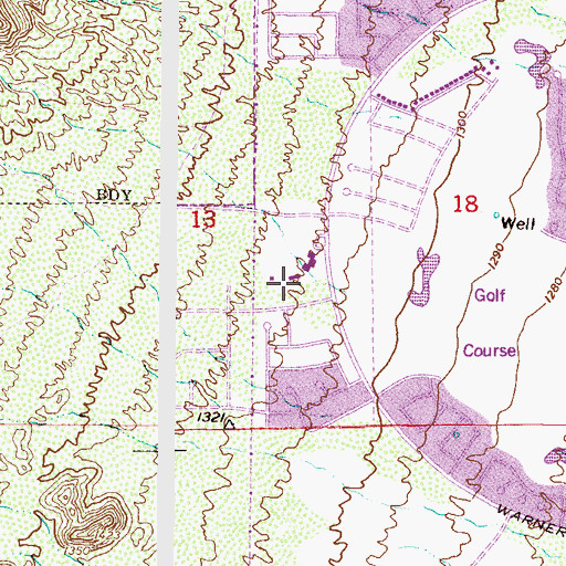 Topographic Map of Ahwatukee Assembly of God Church, AZ