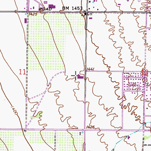 Topographic Map of All Saints Catholic Church, AZ