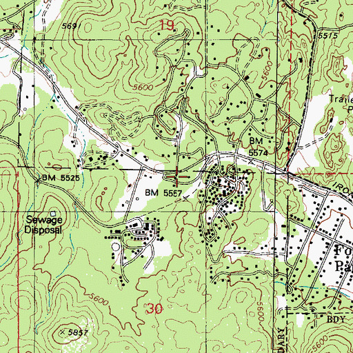 Topographic Map of Alliance Bible Church, AZ