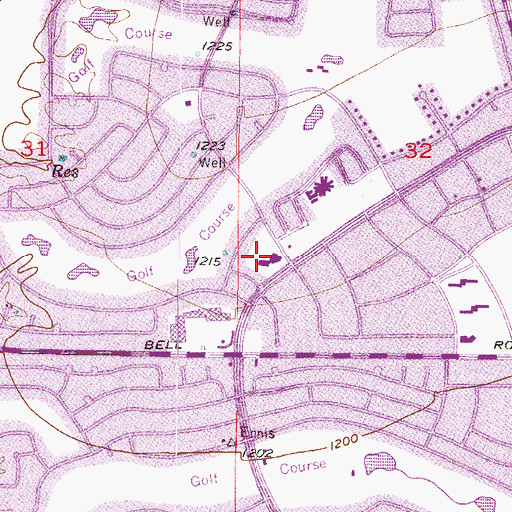 Topographic Map of American Lutheran Church of Sun City, AZ