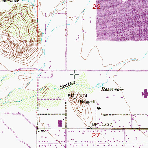 Topographic Map of Atonement Lutheran Church, AZ