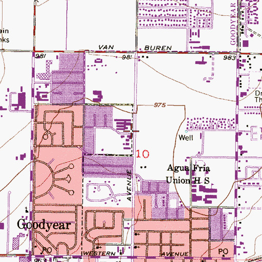 Topographic Map of Avondale Apostalic Church Truth Tabernacle, AZ