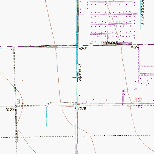 Topographic Map of Avondale First Baptist Church Garden Lakes, AZ