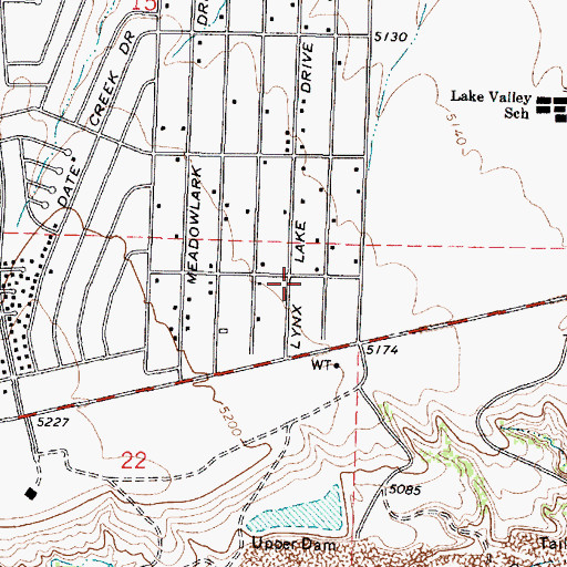 Topographic Map of Bethel Baptist Church, AZ