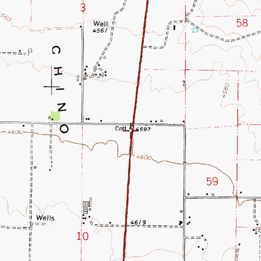 Topographic Map of Bible Baptist Church, AZ