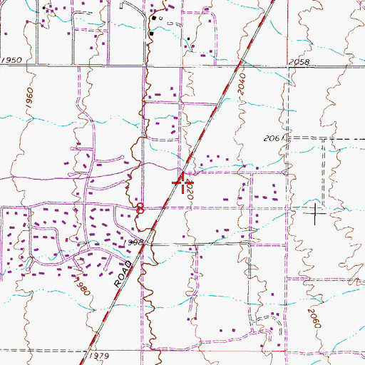 Topographic Map of Black Mountain Baptist Church, AZ