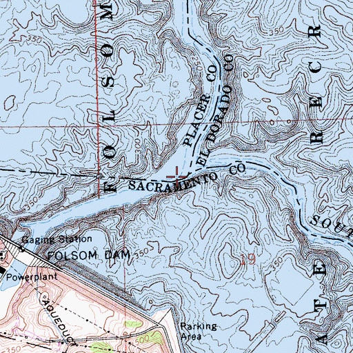 Topographic Map of North Fork American River, CA
