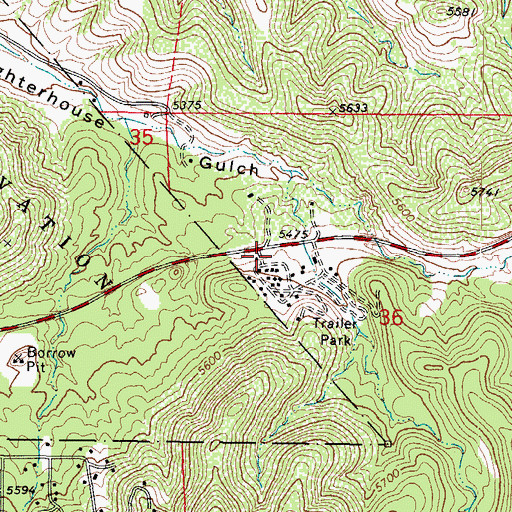 Topographic Map of Calvary Chapel of Prescott, AZ