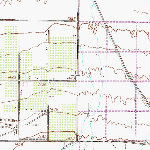 Topographic Map of Calvary Chapel of Queen Creek, AZ