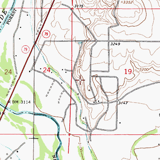 Topographic Map of Camp Verde Seventh Day Adventist Church, AZ