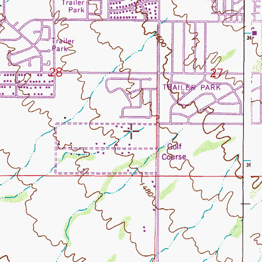 Topographic Map of Celebration Christian Center, AZ