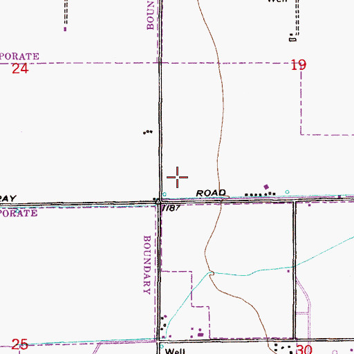 Topographic Map of Chandler Crossroads Nazarene Church, AZ