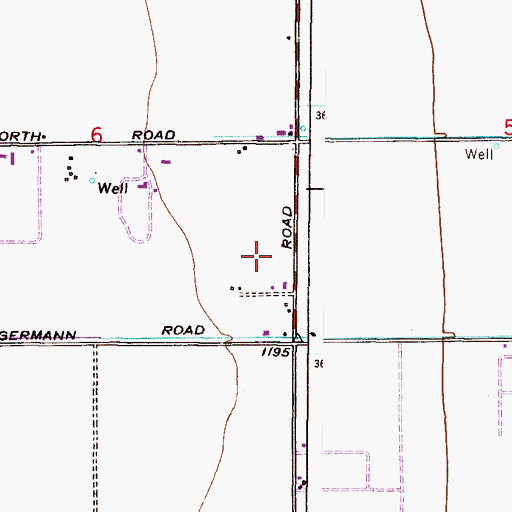 Topographic Map of Chandler Hope Covenant Church, AZ
