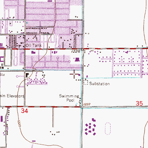 Topographic Map of Chandler Trinity Christian Fellowship, AZ