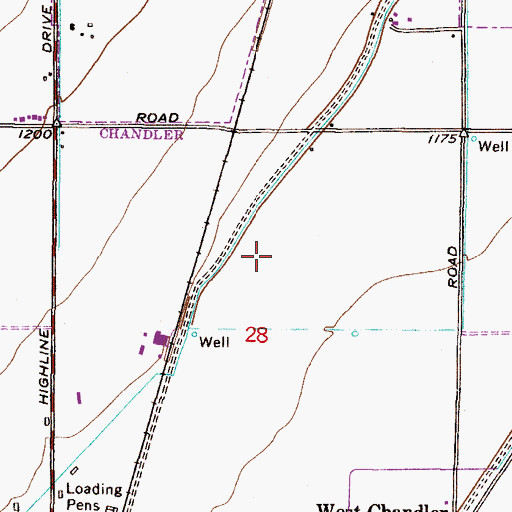 Topographic Map of Chandler Valley Unitarian Universalist Church, AZ