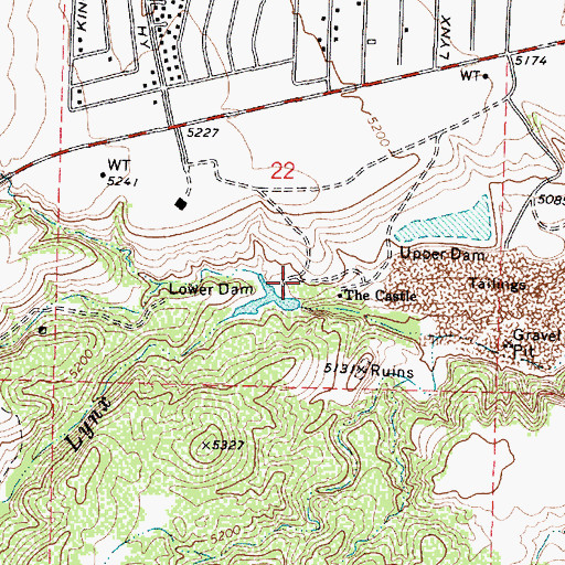 Topographic Map of Chapel of the Valley, AZ