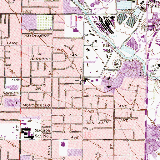 Topographic Map of Christ Church Anglican, AZ