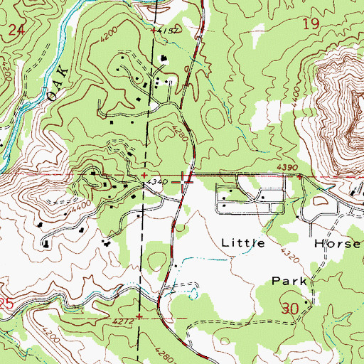 Topographic Map of Christ Lutheran Church of Sedona, AZ