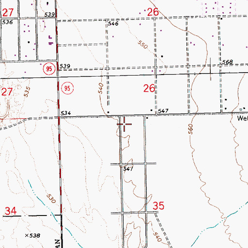 Topographic Map of Christian Joy Church of the Nazarene, AZ