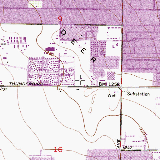 Topographic Map of Christ's Community Church, AZ