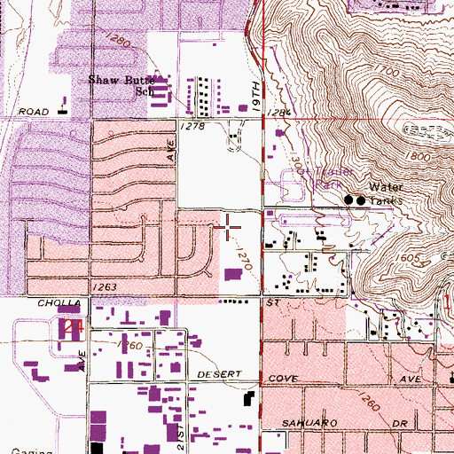 Topographic Map of Church for the Nations, AZ