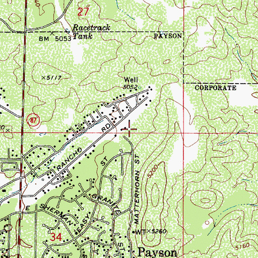 Topographic Map of Church of the Holy Nativity, AZ