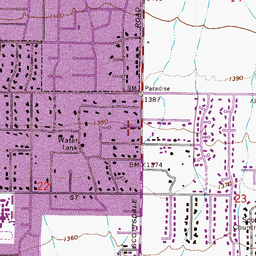 Topographic Map of Church of the Holy Spirit, AZ