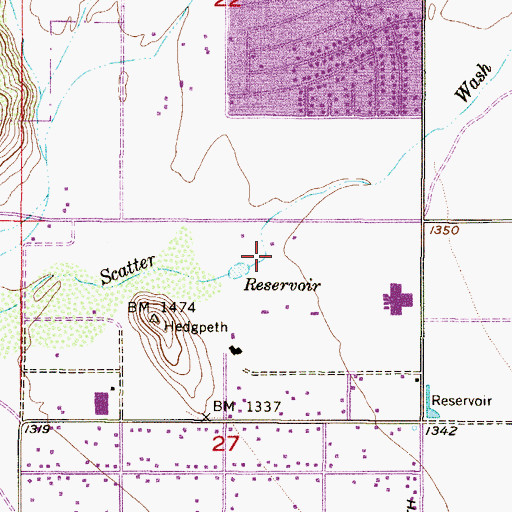 Topographic Map of Church of the Living Spirit, AZ
