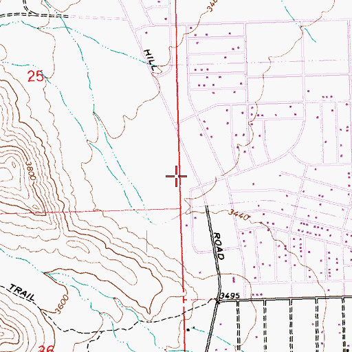 Topographic Map of Church of the Nazarene, AZ