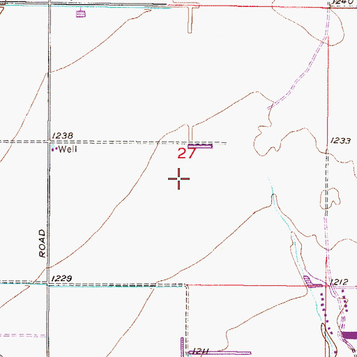 Topographic Map of Church on the Green, AZ