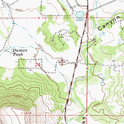 Topographic Map of Community Church of the Nazarene, AZ
