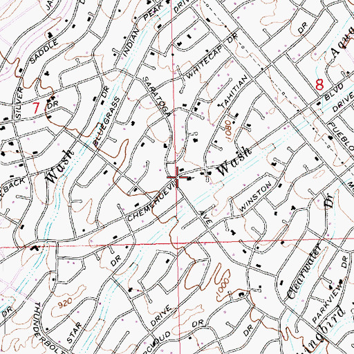 Topographic Map of Community Presbyterian Church, AZ