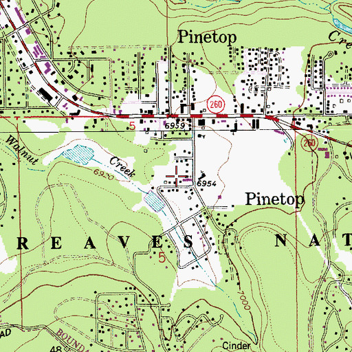 Topographic Map of Community Presbyterian Church, AZ