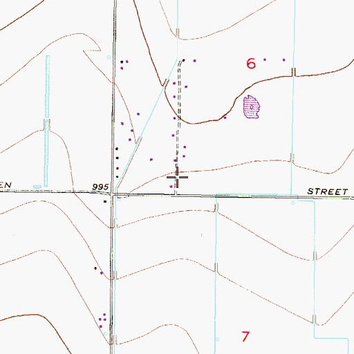 Topographic Map of Compass Church, AZ