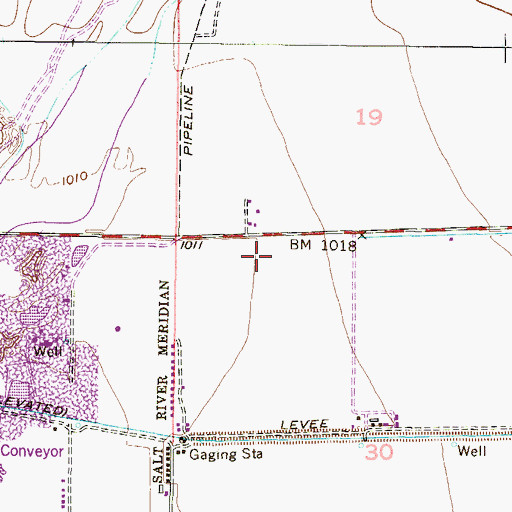 Topographic Map of Cornerstone Christian Church, AZ