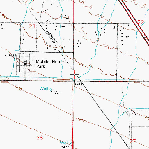 Topographic Map of Cornerstone Community Church, AZ