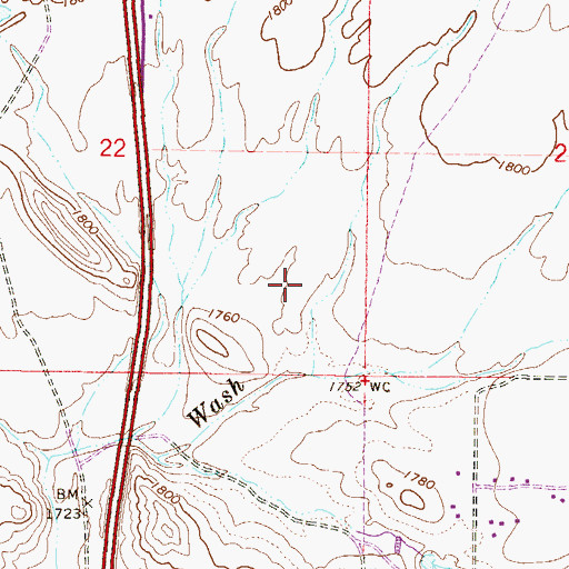 Topographic Map of Cross of Christ Lutheran Church, AZ