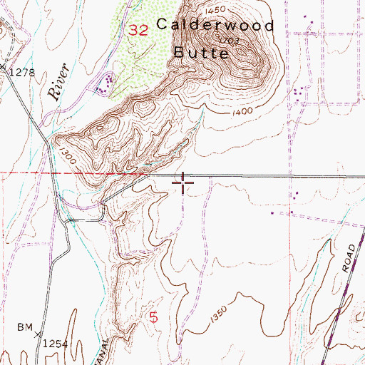 Topographic Map of Cross of Glory Lutheran Church, AZ