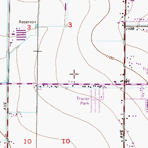 Topographic Map of Crosspoint Christian Church, AZ