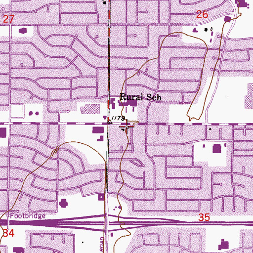 Topographic Map of CrossPoint Church, AZ