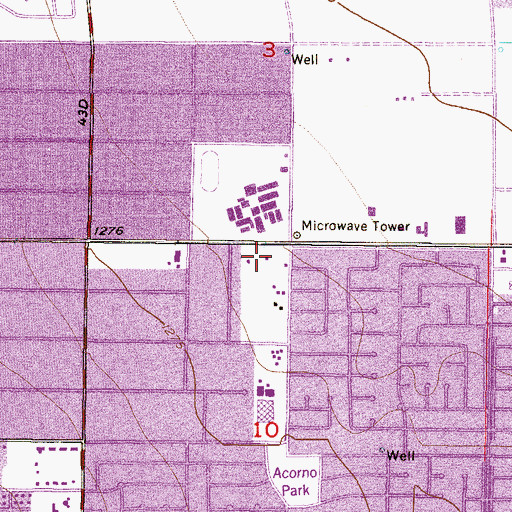 Topographic Map of Deer Valley Free Methodist Church, AZ