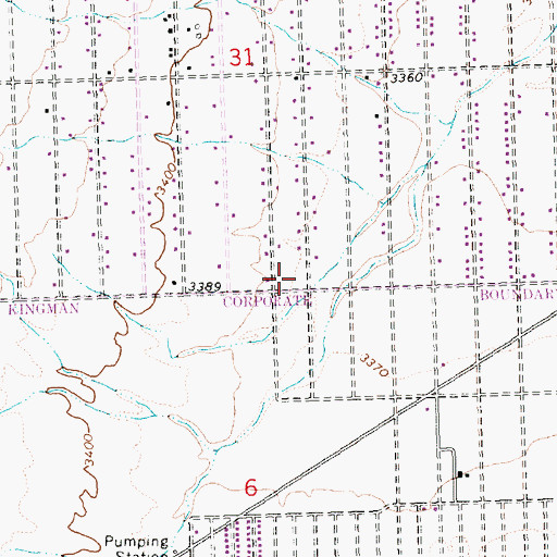 Topographic Map of Desert Church of Christ, AZ