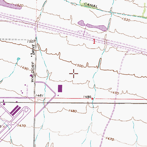 Topographic Map of Desert Life Christian Church, AZ