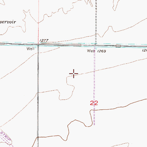 Topographic Map of Desert Palms Presbyterian Church, AZ
