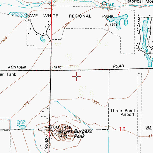 Topographic Map of Desert Sky Baptist Church, AZ